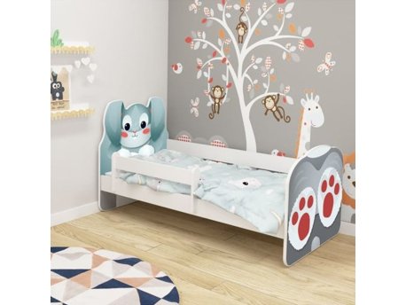 ACMA VII Krevet za decu Animals White 160 x 80 cm