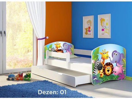 ACMA 2 Krevet za decu sa fiokom 140 x 70 cm