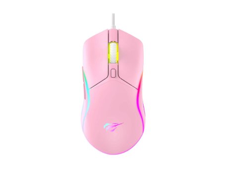 Havit MS1029 USB RGB Gaming miš roze