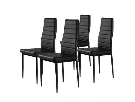 ModernHome Trpezarijske stolice set 4 kom Tami Full Black