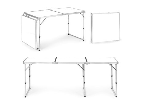 ModernHome Sklopivi sto za kampovanje - White, 180x60 cm