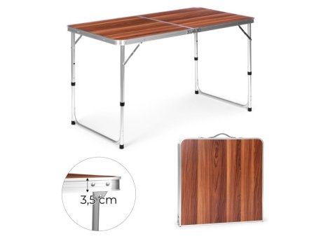ModernHome Sklopivi sto za kampovanje - Wood 120x60 cm