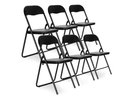 ModernHome Set od 6 sklopivih stolica Eco- Leather