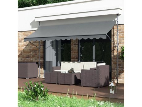MultiGarden Tenda za terasu i balkon sa podešavanjem visine 2x1.2m Gray