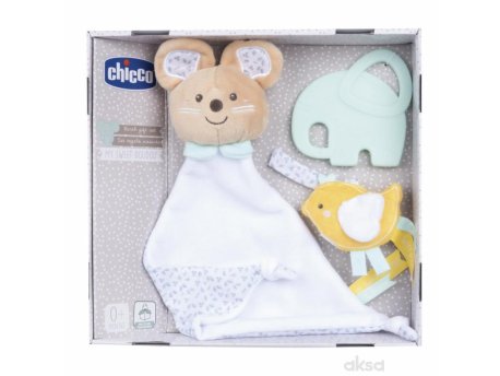 CHICCO Plišana igračka Du Du miš set za bebe