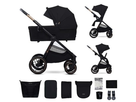 KINDERKRAFT Kolica za bebe set 2U1 NEA 2 MIDNIGHT BLACK