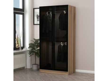 HANAH HOME Ormar Kale Glass Dark Grey1 210