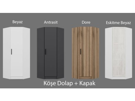 HANAH HOME Ormar Kale 1 Antique White 210