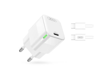 XO XO kućni punjač od 30W 1x USB-C + cable USB-C - USB-C