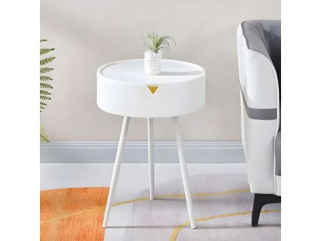 ModernHome Okrugli sto sa uklonivim poklopcem