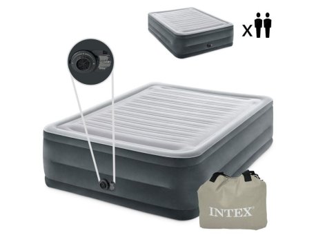 INTEX Dušek na naduvavanje za 2 osobe sa automatskom pumpom 64418ND