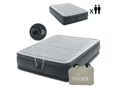 INTEX Dušek na naduvavanje 203x152 cm sa pumpom 64414ND