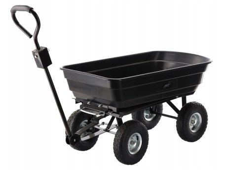 Garden Line Baštenska transportna kolica 300kg, 75l, Black