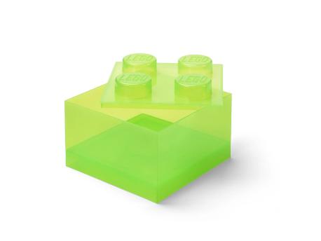 LEGO LEGO kutija za odlaganje sa poklopcem (4): Svetlucavo svetlo zelena