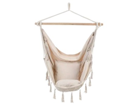 CHOMIK Hammock ljuljaška - Brazilska viseća stolica Boho bež HAM3316