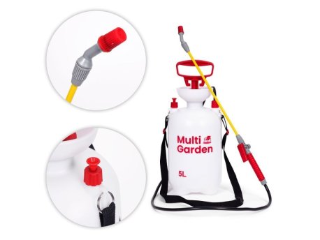 MultiGarden Baštenska ručna prskalica pod pritiskom 5l, dugačak nastavak