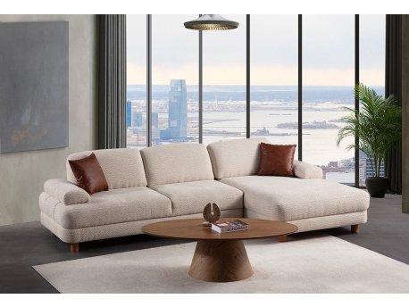 Atelier del Sofa Ugaona sofa-krevet Nice L Corner Right Cream (560ARE4167)