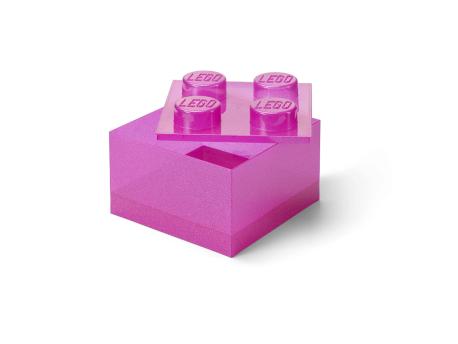 LEGO LEGO kutija za odlaganje sa poklopcem (4): Svetlucavo roze