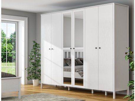 HANAH HOME Drveni beli ormar FRN 20020