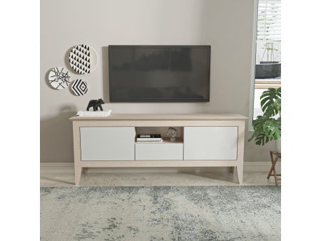 HANAH HOME TV polica Verde Modern Beige White