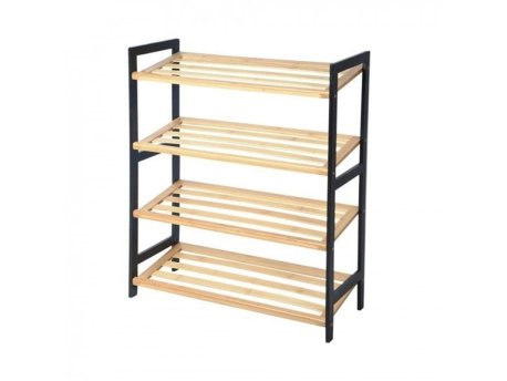 ModernHome Polica za obuću 4 nivoa Bamboo