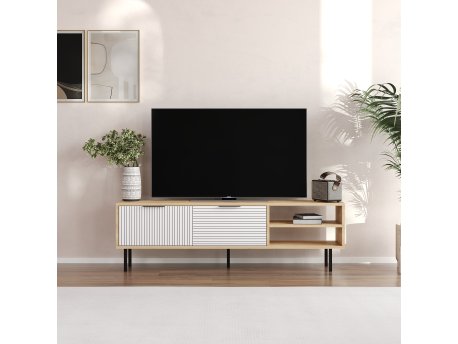 HANAH HOME TV polica Venus Sapphire Oak White