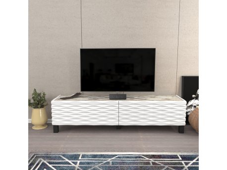 HANAH HOME TV polica Lerze White Ephesus