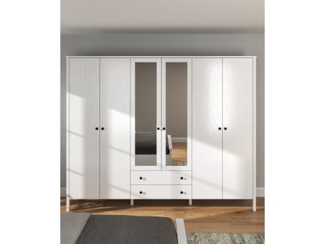 HANAH HOME Drveni beli ormar FRN 20011