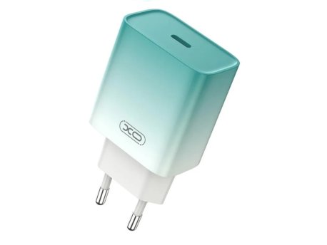 XO XO kućni punjač od 30W 1x USB-C BLUE-WHITE + cable USB-C - Lightning