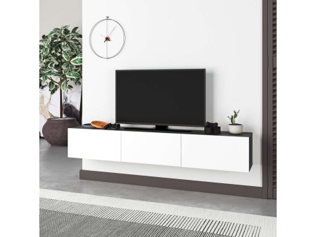 HANAH HOME TV polica Francy 180 Anthacite White