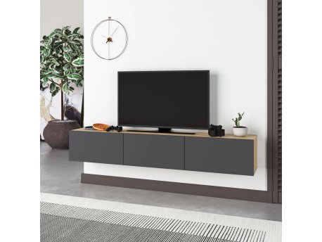 HANAH HOME TV polica Francy 180 Sapphire Oak Anthracite