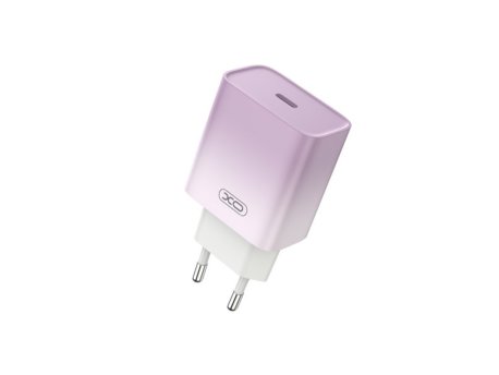 XO XO kućni punjač od 30W 1x USB-C PURPLE-WHITE + cable USB-C - Lightning