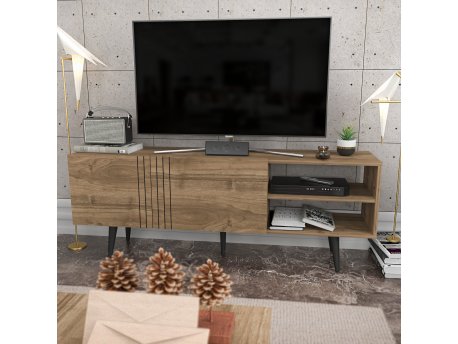 HANAH HOME TV polica Ronas Walnut
