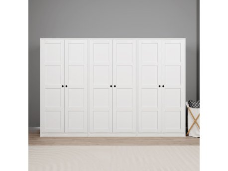 HANAH HOME Beli ormar Lucas 1600 88