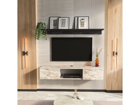 HANAH HOME TV polica Elia Ephesus White