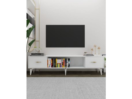 HANAH HOME TV polica Sinta White Gold