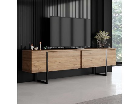 HANAH HOME TV polica Luxe Atlantic Pine Black