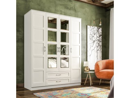 HANAH HOME Ormar mat bele boje Rb 051