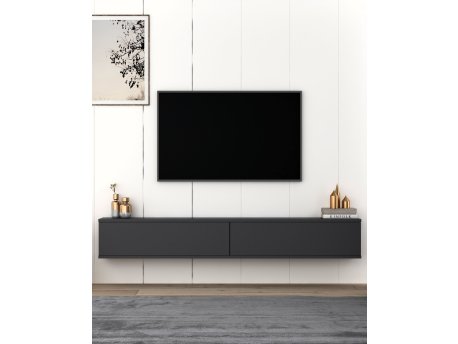 HANAH HOME TV polica Tuva Anthracite