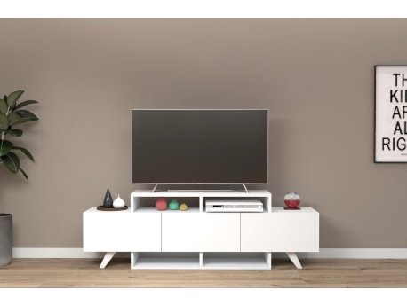 HANAH HOME TV polica Alwin Alt White