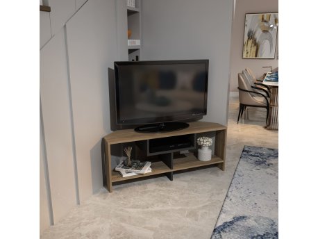 HANAH HOME TV polica Maldiv Walnut White