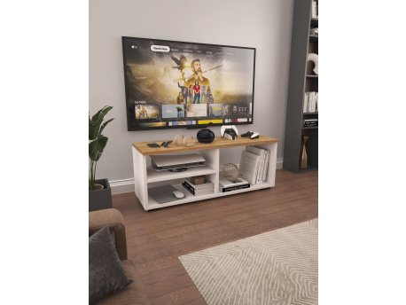 HANAH HOME TV polica Tiny Sonomo White