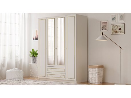HANAH HOME Mat beli ormar Rb 079 01