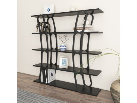 HANAH HOME Polica za knjige Adar Black