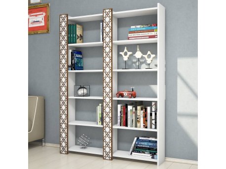 HANAH HOME Polica za knjige City 2 White