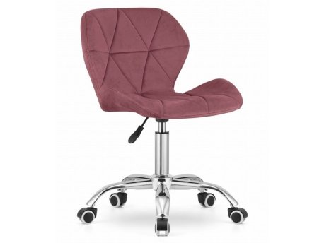 ModernHome Kancelarijska stolica Ferra sa točkovima dark pink Velvet