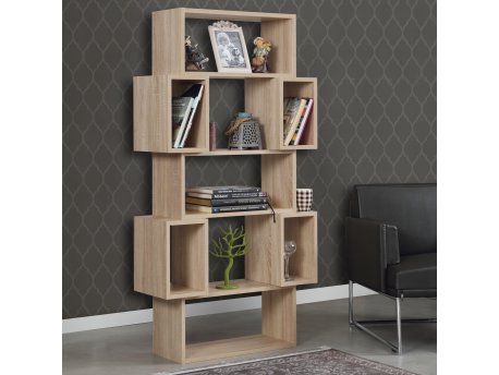 HANAH HOME Polica za knjige Box Light Oak