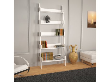 HANAH HOME Polica za knjige Only White