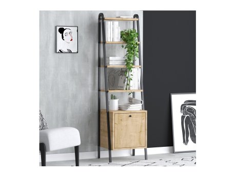 HANAH HOME Polica za knjige Mona Sapphire Oak Black