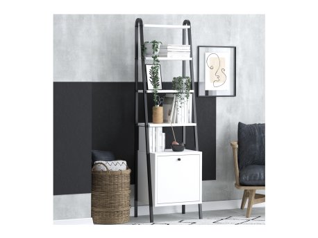HANAH HOME Polica za knjige Lisa Black White